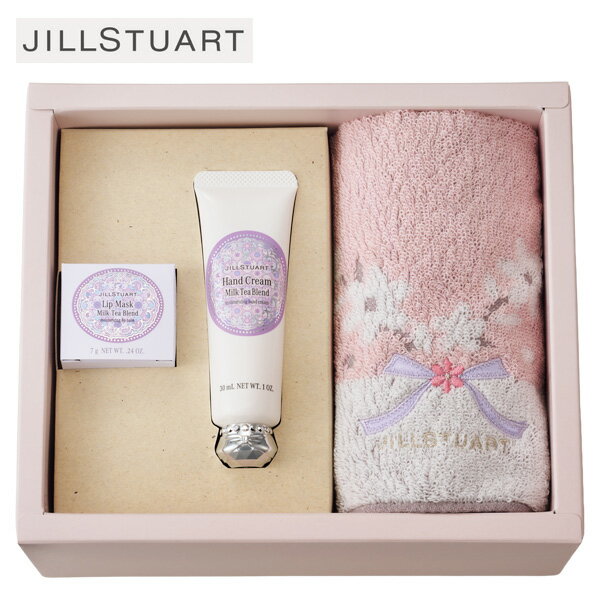 ジルスチュアート リップマスク＆ハンドクリーム30g＆タオルハンカチセット J-65 jillstuart ギフト コスメ 美容 セット 出産祝い 内祝い お返し 記念品 誕生日 退職祝い プレゼント お祝い 贈り物 贈答用 お礼 ありがとう 感謝 母の日 お母さん お義母さん ママ 奥さん 妻