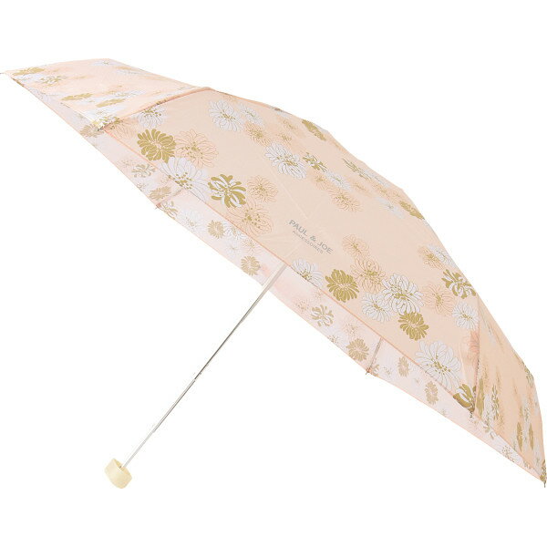 For Women - クリザンテーム5段折りたたみポーチ式雨傘 ピーチ
