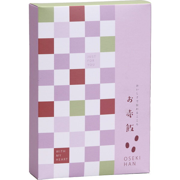 おいしさで伝えるこころ「お赤飯」。モダンで優しい色使いのパッケージで先様への心遣いを表現しました。下ごしらえ要らずで炊きたてほかほかのお赤飯が簡単に作れます。●国内産早炊きもち米350g・具入りスープ（赤飯の素）280g・ごま塩1.2g×各1●箱サイズ:21.1×14.3×4cm●箱重量:695g●温度帯区分:常温●賞味期限は190日以上の商品をお届けします●アレルゲン:ごま(ギフトの目的別)・お祝い:結婚 出産 誕生日 入学 卒業 新築 開店 昇進 還暦など・お返し:内祝い 結婚 出産 香典 快気など お礼 ご挨拶・弔事:香典返し 法要 お供え 満中陰志など・季節:お中元 お歳暮 バレンタイン ホワイトデー 母の日 父の日 敬老の日 クリスマスなど(ギフトのシーン別)・慶事:結婚式 披露宴 二次会 入園式 卒業式 入進学 卒園など・弔事:通夜 告別式 法事 年忌法要 1周忌 三回忌 七回忌など・その他:手土産 贈り物 プレゼント 粗品など(ギフトの相手別)・家族:両親 兄弟姉妹 配偶者 子供など・友人:友人 知人 同僚 上司 先輩 後輩など・親戚:親戚 ご近所など・法人:企業 団体など(ギフトの種類別)・食品:菓子 飲料 調味料など・日用品:タオル 食器 洗剤など・雑貨:インテリア雑貨 ファッション小物など・ギフトセット:詰め合わせ カタログギフトなど(その他)・贈答品:贈り物 プレゼント 手土産など・記念品:結婚記念 卒業記念など・賞品:コンペ イベントなど