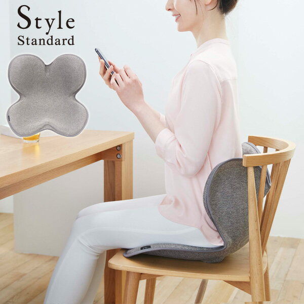 【正規販売店】スタイル スタンダード Style Standard グレー YS-AV23A (F01) 生地あり MTG正規品 ボディメイクシート 姿勢矯正 送料無料 骨盤 姿勢 補正 背骨 椅子 クッション テレワーク 在宅 在宅勤務 リモートワーク