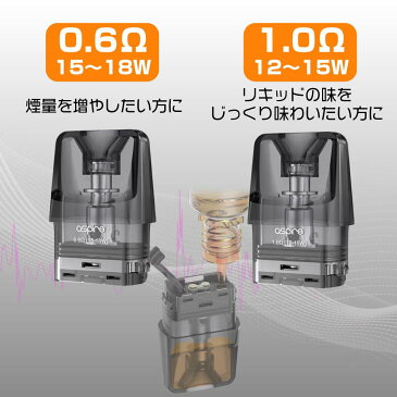 ASPIRE Favostix コイル 0.6Ω 1.0Ω 3個入 アスパイア ファボスティックス 交換用 コイル 電子タバコ コイル coil VAPE ベイプ POD 爆煙