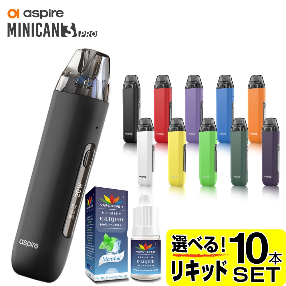 電子タバコ 電子タバコ タール ニコチン0 VAPE ベイプ 電子タバコ 使い捨て シーシャ 持ち運び スターターキット 本体 ASPIRE minican 3 Pro 持ち運びシーシャ おすすめ 電子タバコ ベイプ リキッド 爆煙 禁煙 ニコチンゼロ ノンニコチン アスパイア ミニカン3プロ