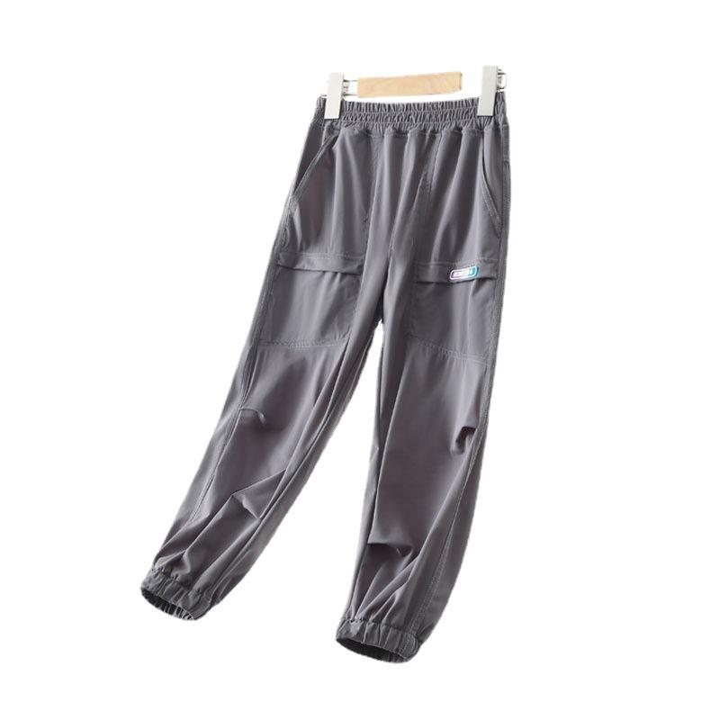 キッズ パンツ 速乾パンツ 子供服 男の子 女の子 薄手 ロングパンツ 運動着 ルームウェア 普段着 春夏 120cm 130cm 140cm 150cm 160cm 170cm ブラック グレー ピンク パープル