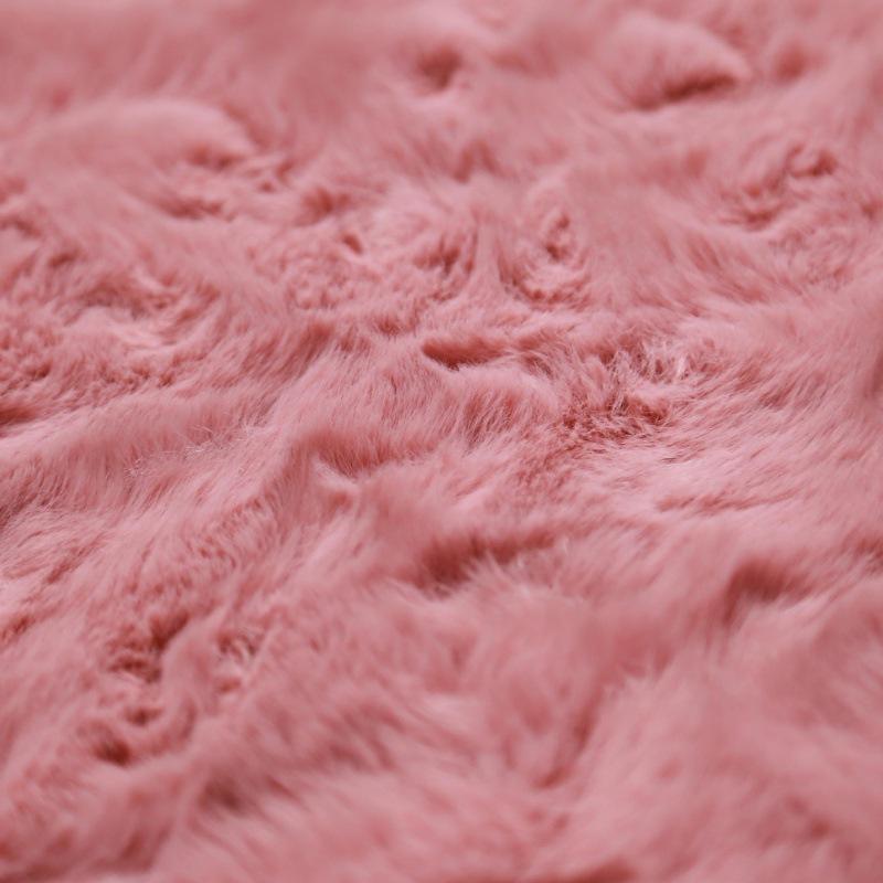 ラグ カーペット 畳 和室 韓国風 フェイクウサギ毛 長毛 リビング センターラグ ベッドルーム フロアマット 部屋 窓際 浅灰色