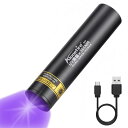 Alonefire SV57 小型 3W 紫外線 ブラックライト波長365nm C型USB充電式 アニサキスライト ウッド灯検査 UV LED ライト ポータブ...