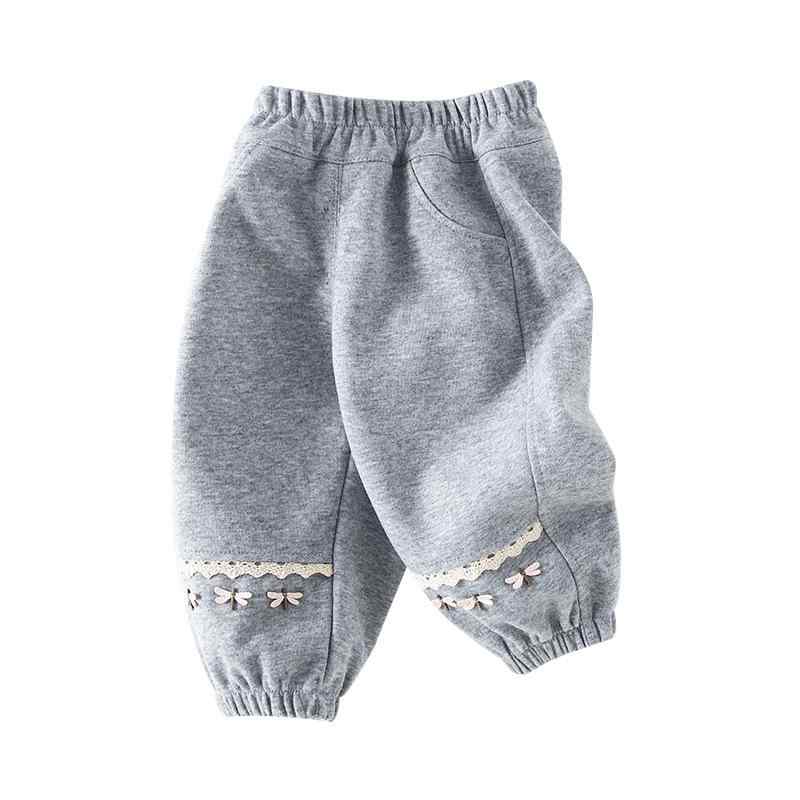 子供用パンツ ベビー 幼児 春秋 スウェットパンツ スポーツパンツ 女児 かわいい 裾絞りパンツ ピンク系 グレー系 73cm 80cm 90cm 100cm