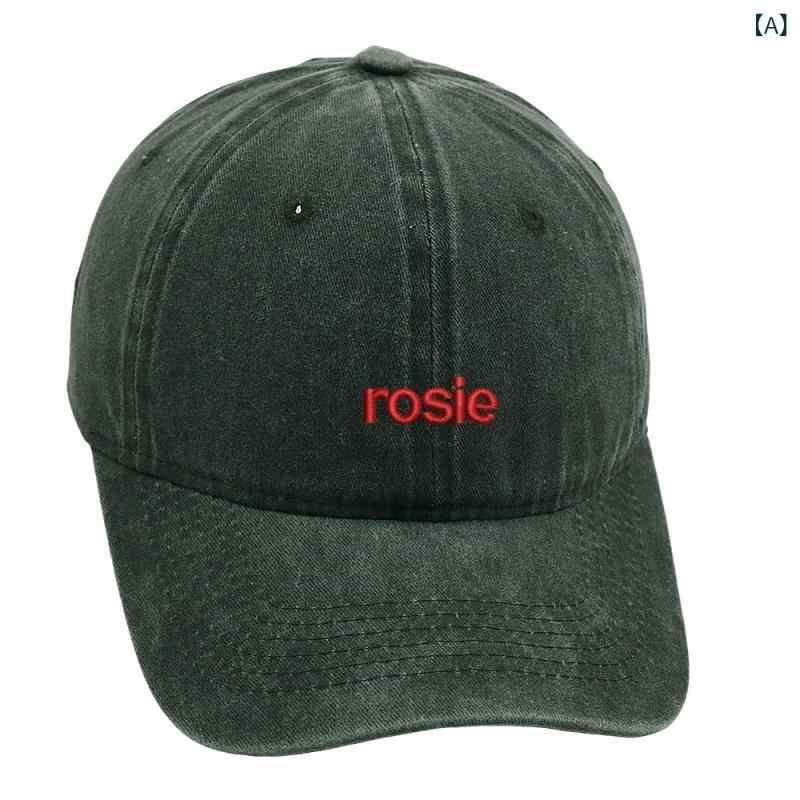 Hats - 野球帽 メンズ レディース 韓国刺繍 情侣 復古 シンプル 水洗い ダックビル 帽子 綿 素材 刺繍 デザイン 丸頂 曲檐 防晒 透気 遮陽 機能 軍緑 黄 紫 グレー ピンク 復古スタイル 春夏秋 季節 オールシーズン 対応 日常使い 通勤 アウトドア