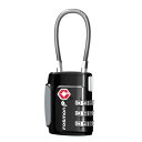 Fosmon TSA Approved Cable Luggage Locks, (1 Pack) Re-settable Easy to Read 3 Dig...
