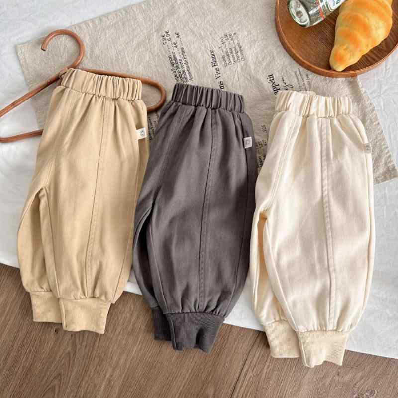 子供用パンツ 0歳〜7歳 ベビー 幼児 長ズボン コットン 100% 無地 春秋 普段着 グレー カーキ ベージュ 73cm 80cm 90cm 100cm 110cm