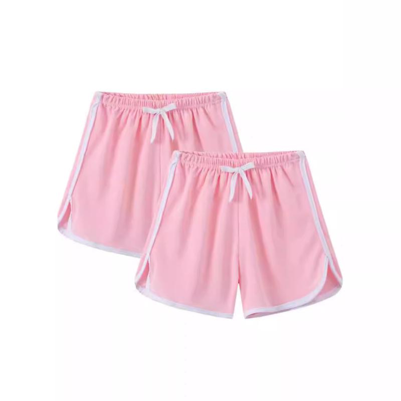 キッズ ハーフパンツ 短パン ショートパンツ 男の子 女の子 子供 スポーツ ウェア 100cm 110cm 120cm 130cm 140cm ピンク イエロー レッド グレー パープル 化繊混紡 B類 中小童 夏