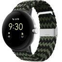 LuFiYa バンド For Google Pixel Watch 2/Google Pixel Watch 対応 時計バンド バンド ナイロン スポーツバンド 編組バンド 伸縮性 速乾性 交換ベルト 男女通用 サイズ調節 バンGoogle Pixel