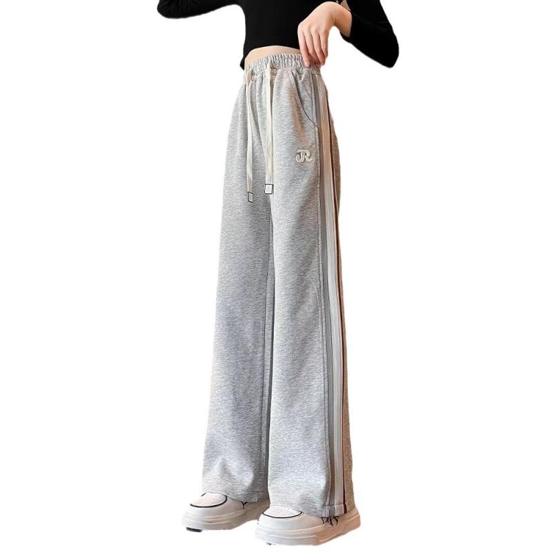 子供服 パンツ 女の子 ワイドレッグ ニットパンツ カジュアルパンツ 秋 中高学年 ブラック グレー ポリエステル