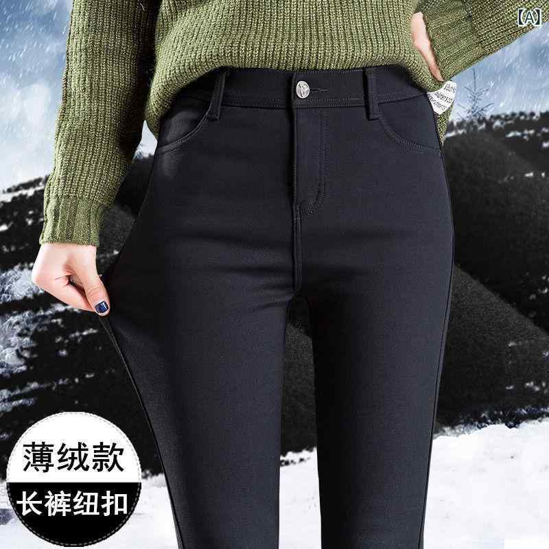 ・カテゴリ: 一体パンツ・主な素材: ビスコース 81.1%、ナイロン 18.9%・パンツ丈: ロングパンツ・スタイル: ペンシルパンツ・厚さ: 極厚・機能: 保温・柄: 無地・流行の要素: ボタン・カラー展開: ブラック（ロング丈・初冬薄裏起毛）、ブラック（九分丈・初冬薄裏起毛）、ブラック（トール丈・初冬薄裏起毛）、ブラック（ロング丈・深冬厚裏起毛）、ブラック（九分丈・深冬厚裏起毛）、ブラック（トール丈・深冬厚裏起毛）、ブラック（ロング丈・春秋裏起毛なし）、ブラック（九分丈・春秋裏起毛なし）、ブラック（トール丈・春秋裏起毛なし）・サイズ展開: S（適合体重39-47.5kg）、M（適合体重48-52.5kg）、L（適合体重53-57.5kg）、XL（適合体重58-62.5kg）、2XL（適合体重63-67.5kg）、3XL（適合体重68-72.5kg）、4XL（適合体重73-80kg）・伸縮性: 高伸縮・パンツのシルエット: タイト