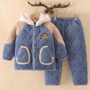 子供用パジャマ 冬用 裏起毛 3層構造 珊瑚フリース 上下セット 厚手 保温 男児 男の子 ベビー 部屋着 寝巻き ルームウェア 秋冬