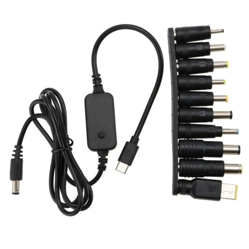 YFFSFDC 10in 1 USB Type C PD ケーブル 1m 変換プラグ付き 5.5x2.5mm LED表示 調整可能電圧 5V-9V-12V-15V-20V 昇圧ケーブルPD急速充電 電源コネクタ 充電器 60w 3A 扇風機 携帯電話 タ YFFSFDC 10in 1 USB Type C PD ケーブル 1m 変換プラグ付き 5.5x2.5mm LED表示 調整可能電圧 5V-9V-12V-15V-20V 昇圧ケーブルPD急速充電 電源コネクタ 充電器 60w 3A 扇風機 携帯電話 タ