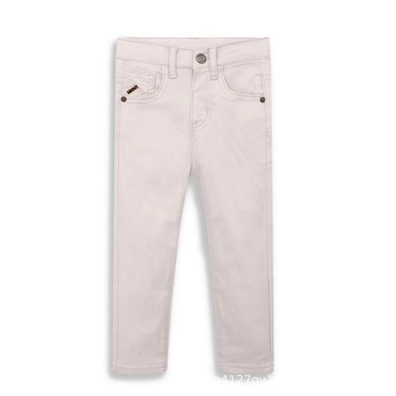 子供用ジーンズ 男女兼用 デニムパンツ ロングパンツ ゆったり 快適 通気性 コットン 高学年向け 深青..