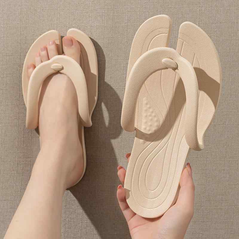 サンダル 男女兼用 携帯スリッパ EVA ビーチサンダル 防水 滑り止め 穴あき加工 カジュアル 普段使い 旅行用 S M L ブラック カーキ ピンク 蛍光グリーン