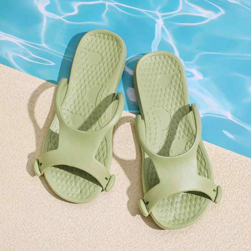 サンダル レディース 一文字型 携帯 スリッパ 軽量 EVA素材 ビーチサンダル ホテル 旅行 出張 普段使い ルームシューズ ピンク ブラック グリーン ベージュ 35/36 37/38 39/40 41/42 43/44 春夏