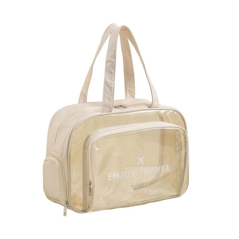 洗漱用品バッグ レディース 大容量 PU 旅行用 収納バッグ 撥水 軽量 ビーチバッグ 化粧ポーチ シューズ..