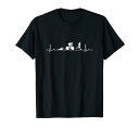 ハートビート トライアスロン スポーツ 水泳 自転車ロードレース ランニング 長距離 トライアスロン部 アイアンマン Tシャツ