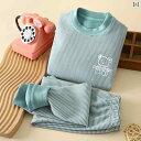 子供用パジャマ 秋冬 石墨烯 繊維 暖かい 長袖 トップス パンツ 2点セット 男の子 女の子 キッズ 抗菌