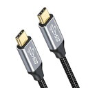 USB Type C ケーブル USB3.2 Gen2標準 PD対応【10Gbpsデータ転送 100W/5A急速充電 4K/60Hz映像出力】 タイプc ケーブル 高耐久ナイロン編み Type-c機種対応(2)