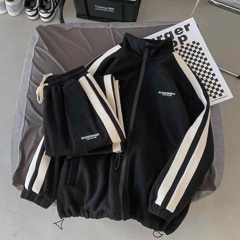 メンズ スウェット セットアップ 上下セット スポーツウェア 長袖 ジャケット パンツ スポーティ カジュアル 普段使い 部屋着 春秋 ポリエステル