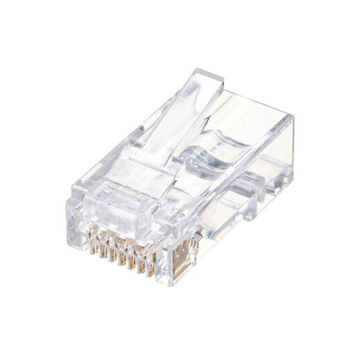 サンワサプライ RJ-45コネクタ(カテゴリ6、貫通型、単線・より線共用 サンワサプライ RJ-45コネクタ(カテゴリ6、貫通型、単線・より線共用