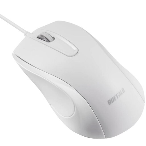 バッファロー 3ボタン 有線 BlueLED 高耐久 抗菌 マウス ホワイト BSMBU115WH バッファロー 3ボタン 有線 BlueLED 高耐久 抗菌 マウス ホワイト BSMBU115WH