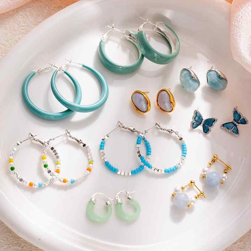 ピアス レディース 幾何学模様 ドロップピアス ブルー 大ぶり サークル 925シルバー U字型 ジオメトリ..