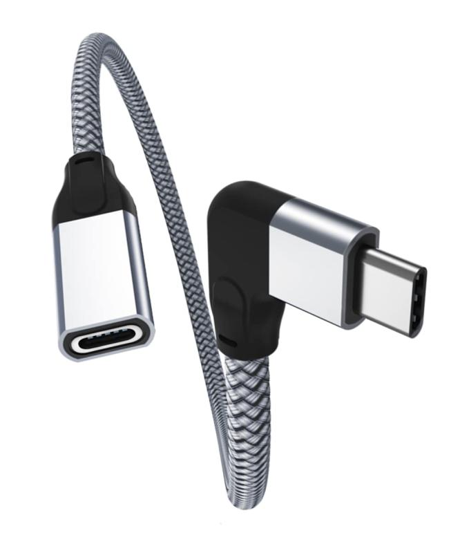Basesailor USB Type C L字 ライトアングル延長ケーブル(2パック)