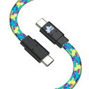LOGOS(ロゴス) 充電ケーブル 1.0m フラットタフケーブル PD60W対応 タイプC データ転送 480Mbps 編込みナイロン製 キャンプ アウトドア LG-H308CC10シリーズ(2)