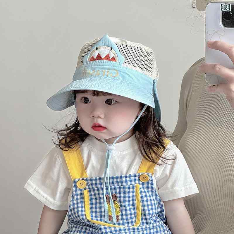 子供 帽子 男の子 女の子 夏季 薄手 透気性 防晒 遮阳 キャップ 卡通柄 折りたたみ...