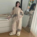 子供服 秋冬 ベルベット パジャマ 上下セット 厚手 ニット ルームウェア 女の子 春秋 冬 ストライプ 120cm 130cm 140cm 150cm 160...