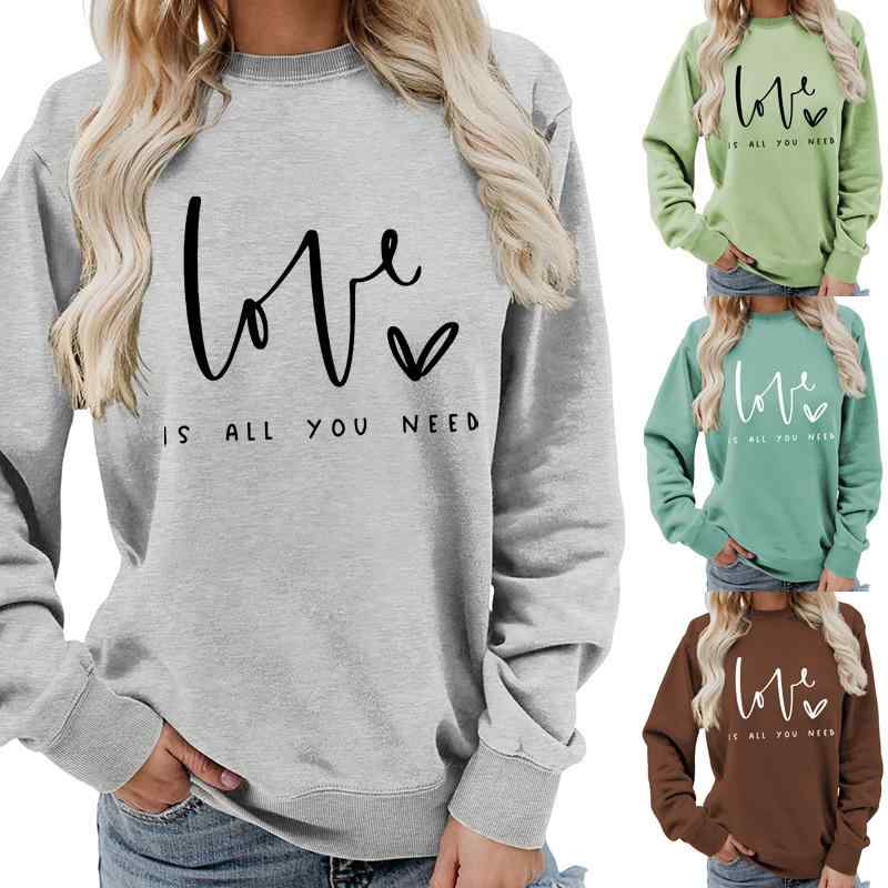 スウェット レディース トップス 秋冬 ラウンドネック プリント 長袖 欧米風 ゆったりサイズ コットン混紡 プルオーバー トレーナー カットソー ストリート カジュアル スタイル