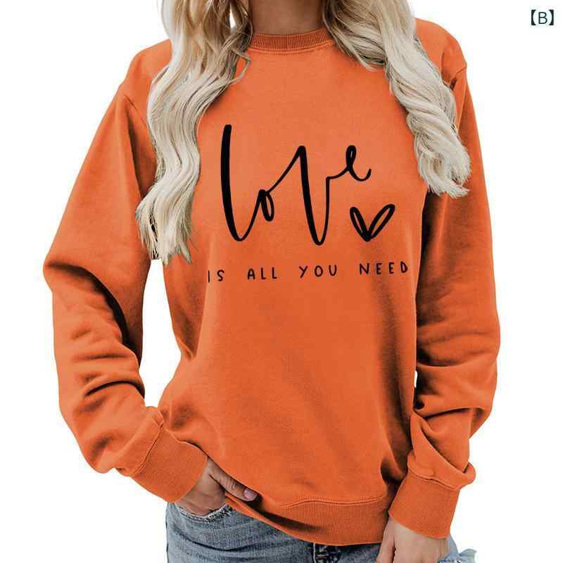 スウェット レディース トップス 秋冬 ラウンドネック プリント 長袖 欧米風 ゆったりサイズ コットン混紡 プルオーバー トレーナー カットソー ストリート カジュアル スタイル