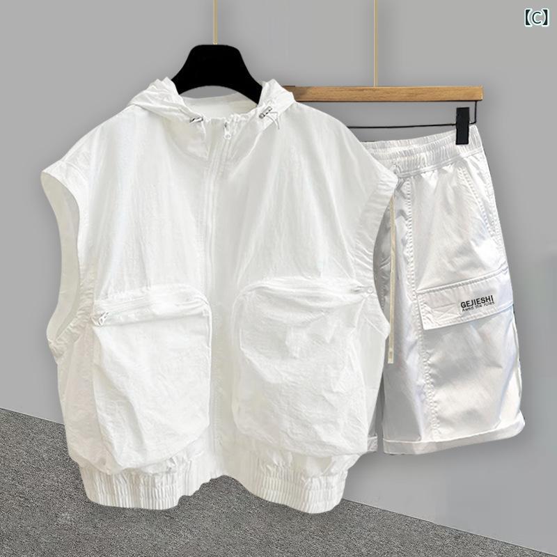 Tシャツ メンズ セットアップ 半袖 ハーフパ...の紹介画像3