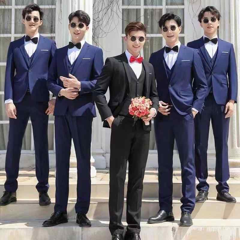 スーツ メンズ フォーマル 3点セット 結婚式 新郎 礼服 男性用 ブラックスーツ グレースーツ ネイビー ビジネス パーティー 紳士服 合物 春夏秋冬