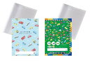 【カバー付き2種セット】お薬手帳 のりもの(カートゥーン・乗り物を探せ)