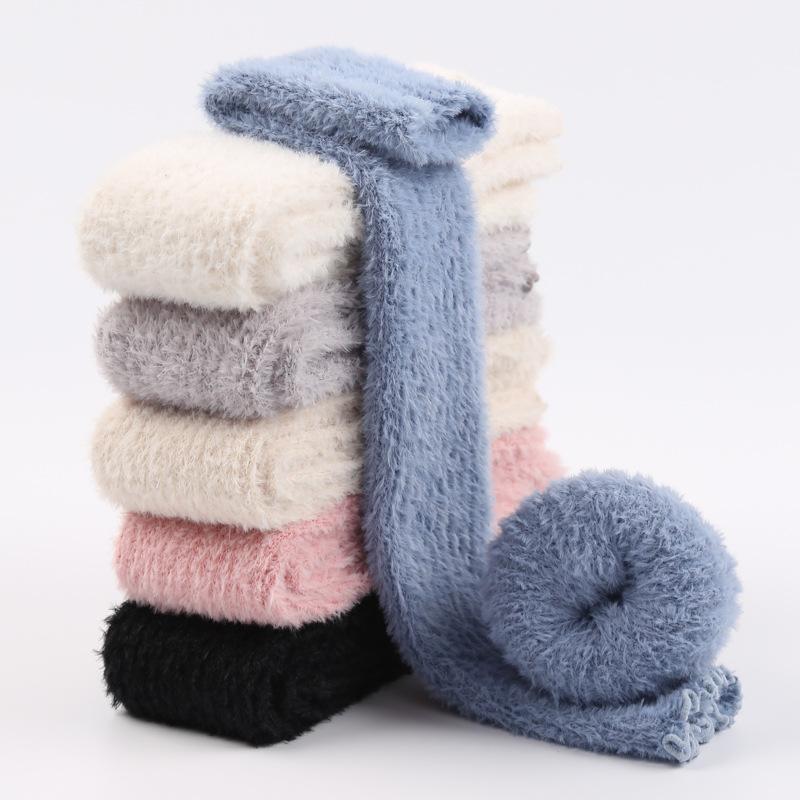 靴下 レディース 秋冬 厚手 レッグウォーマー 保温 高筒ソックス 冷え対策 ふわふわ もこもこ あったか..