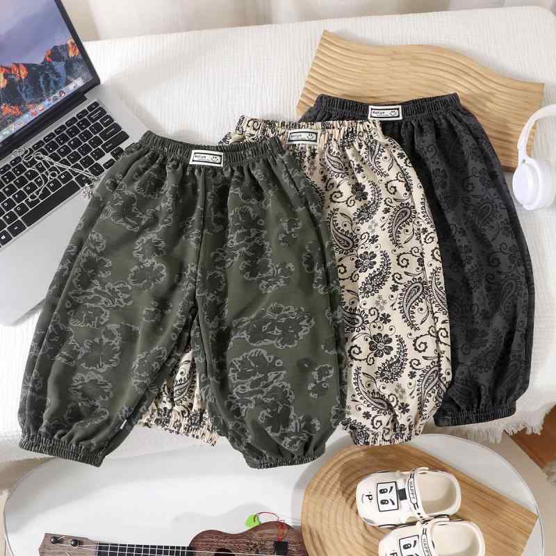 子供服 ハーレムパンツ ベビー 防蚊パンツ ランタンパンツ ズボン ボトムス 伸縮性 通気性 普段使い お出かけ 春夏 グレー カーキ ベージュ