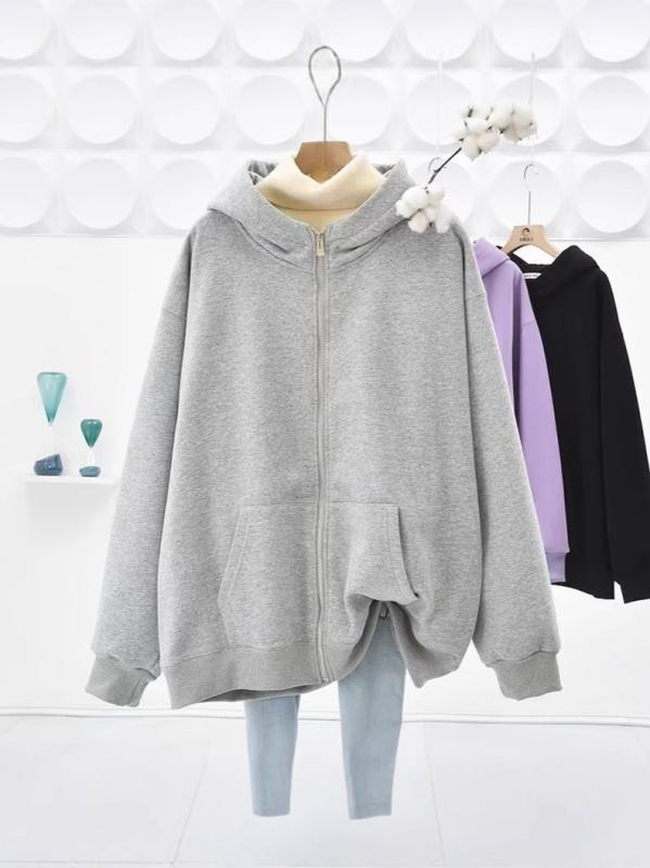 パーカー レディース 秋冬 中綿 キルティング 裏起毛 ジップアップ フーディ ハイネック ルーズ グレー パープル 防寒 あったか 暖か リラックス ウェア(4.0)