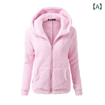 パーカー レディース 秋冬 フリース スウェット あったか カジュアル ゆったり 無地 ピンク ブラック グレー イエロー コーデュロイ 大きめサイズ