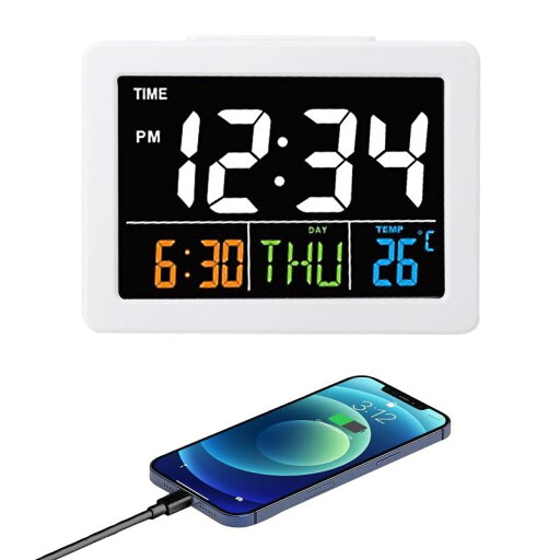 目覚まし時計 置き時計 LED鏡目覚まし時計 デジタル時計 見やすい 置時計 12/24時間 曜日 日付 温度表示 スヌーズ機能付き バッテリー充電式 多機能長さ13.5 幅10 高さ4.5cm 置き時計 おしゃれ 交 目覚まし時計 置き時計 LED鏡目覚まし時計 デジタル時計 見やすい 置時計 12/24時間 曜日 日付 温度表示 スヌーズ機能付き バッテリー充電式 多機能長さ13.5 幅10 高さ4.5cm 置き時計 おしゃれ 交