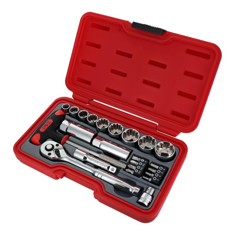 三共コーポレーション ソケットレンチセット H&amp;H H-3023 差込角:9.5mm 23点 1セット