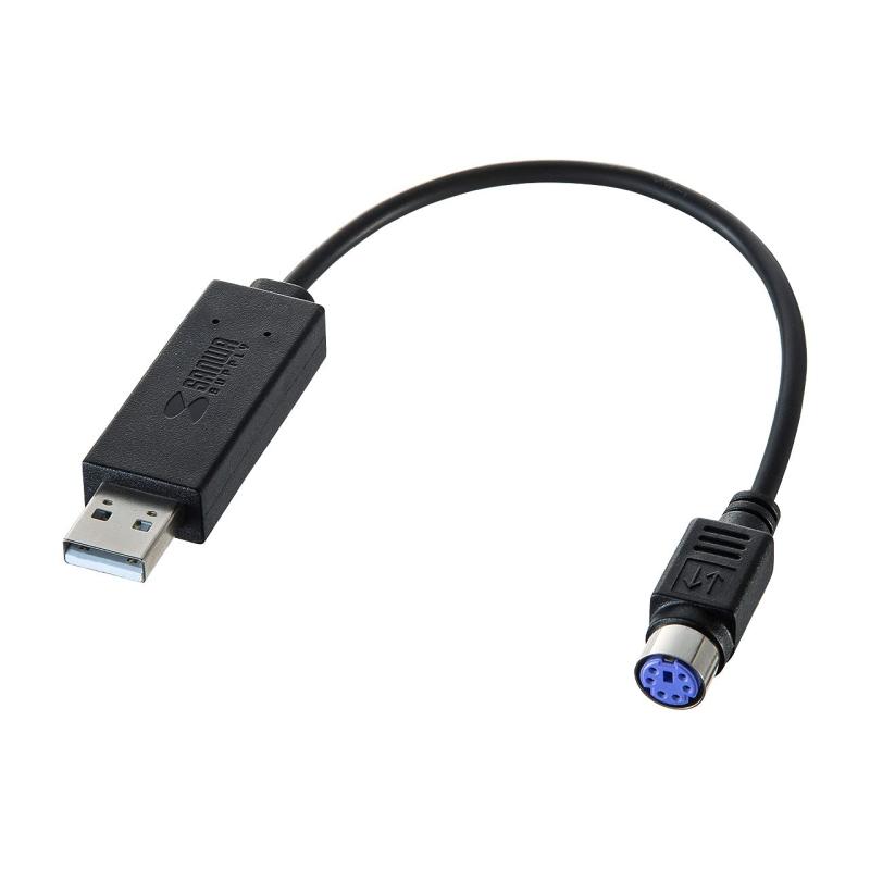 ����掠�ץ饤(Sanwa Supply) USB-PS/2�Ѵ�����С���(USB A���ͥ�������-�ߥ�DIN6pin�᥹) USB-CVPS5