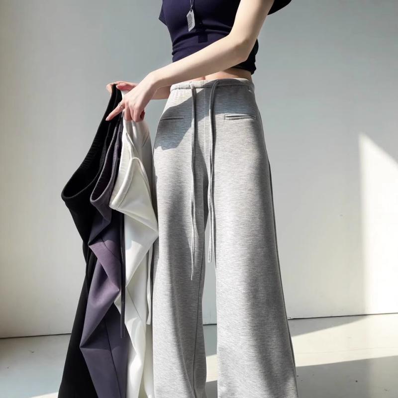 パンツ レディース 高伸縮 スポーツパンツ ラッパズボン ハイウエスト 美脚 スタイルアップ フレアパンツ ワイドレッグパンツ イージーパンツ 普段使い ルームウェア 黒 白 グレー