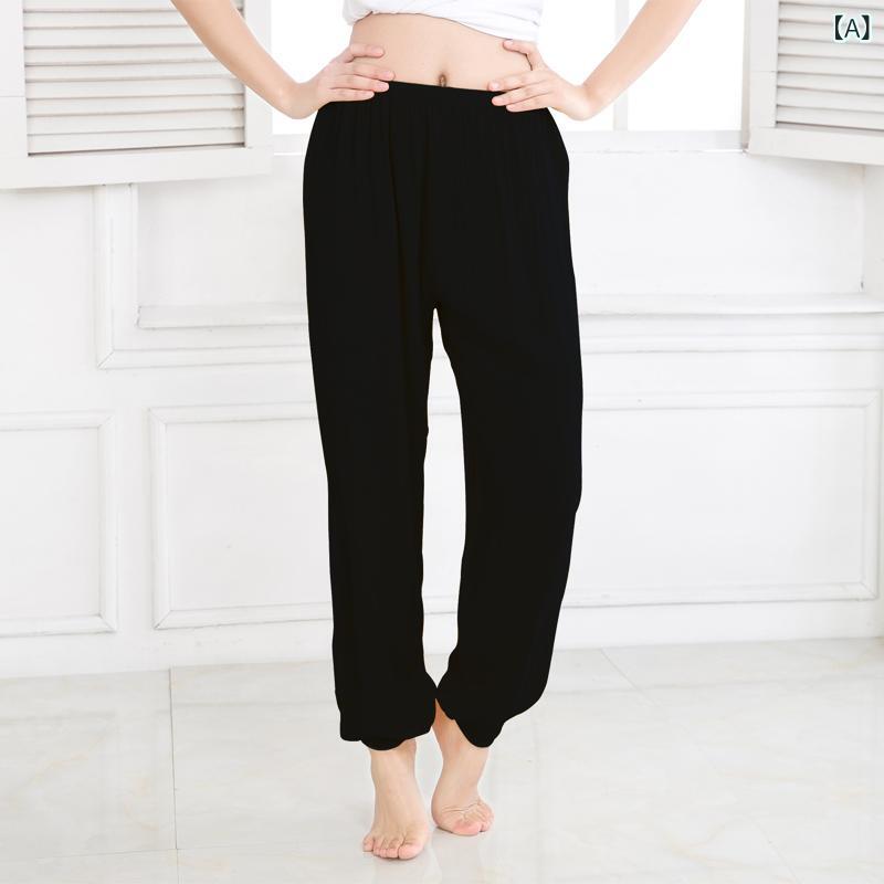 パンツ レディース メンズ ランタンパンツ サルエルパンツ ルームウェア 太極拳 ヨガ ウェア 綿 接触冷感 部屋着 パジャマ ゆったり 春夏 秋冬 ブラック ホワイト グレー 2