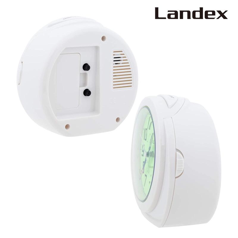 ランデックス(Landex) 目覚まし時計 アナログ レグルススター 蓄光文字盤 ホワイト YT5244WH