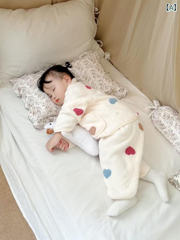 子供用パジャマ 秋冬 女の子供 フランネル あったか 上下セット 寝間着 ルームウェ...